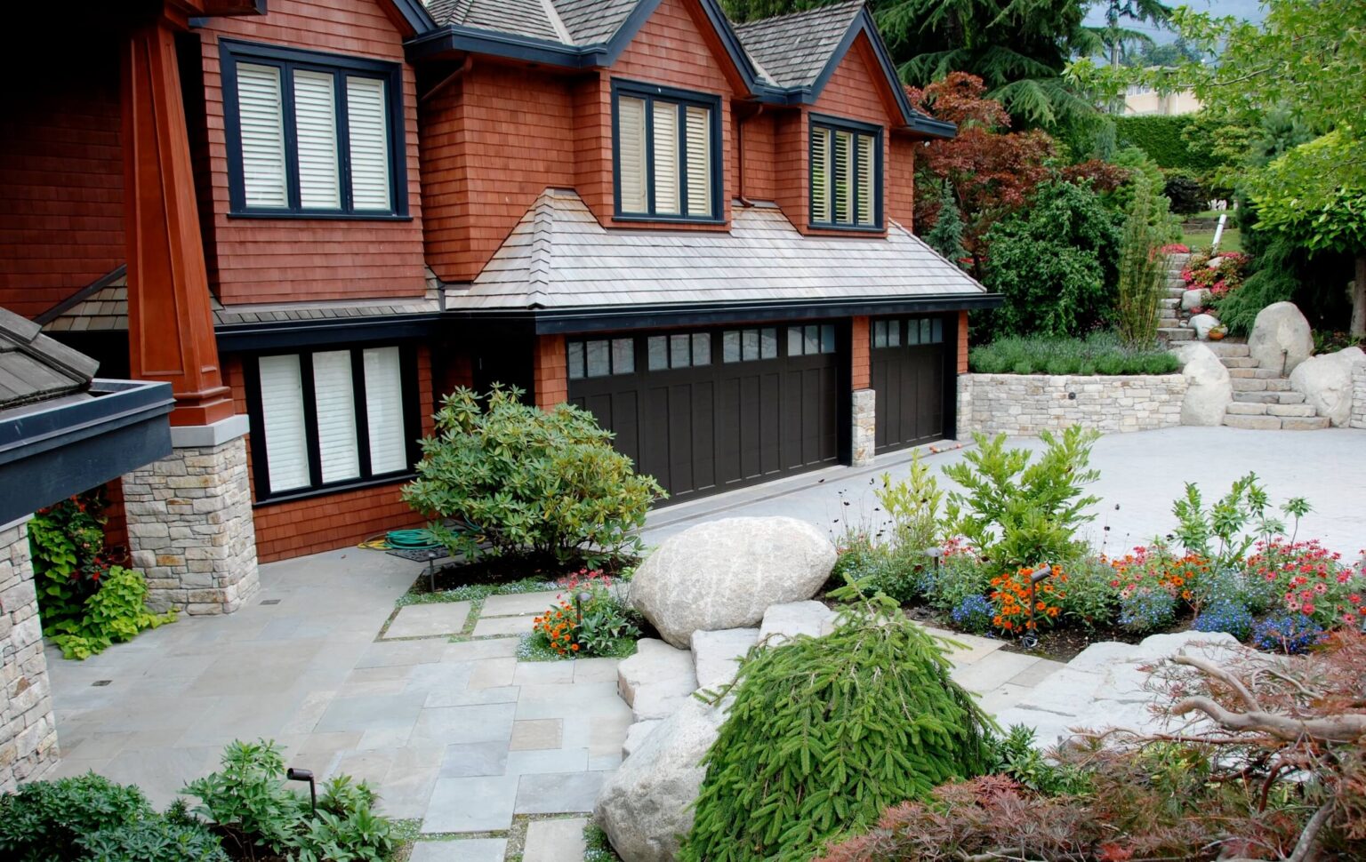 High end landscape construction by Fossil Landscape Construction in Vancouver BC featuring refined outdoor spaces, detailed craftsmanship and timeless design.