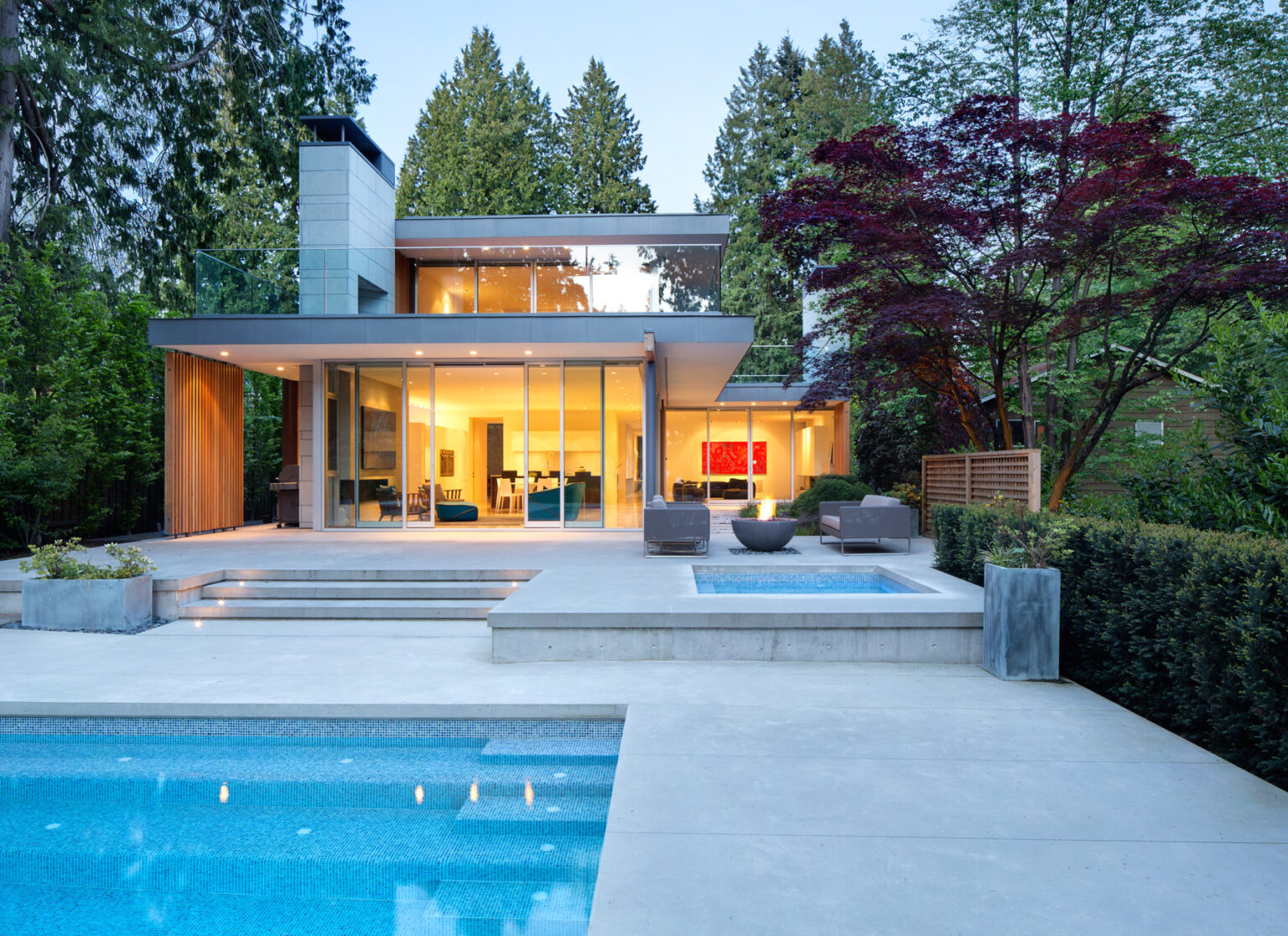 High end landscape construction by Fossil Landscape Construction in Vancouver BC featuring refined outdoor spaces, detailed craftsmanship and timeless design.
