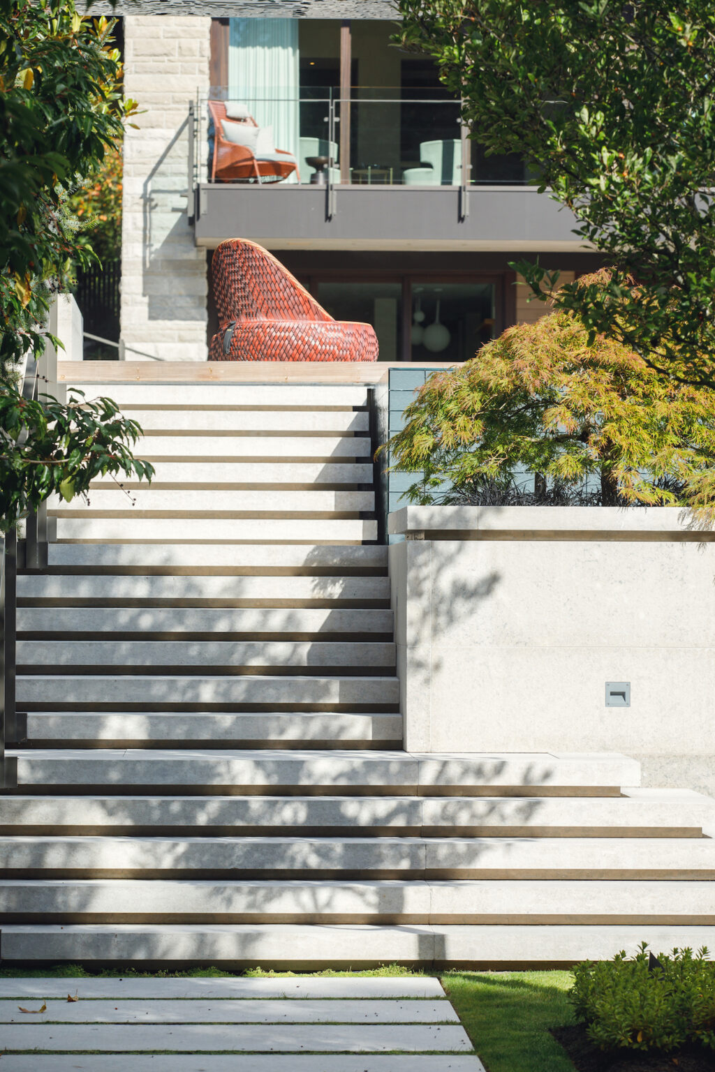 High end landscape construction by Fossil Landscape Construction in Vancouver BC featuring refined outdoor spaces, detailed craftsmanship and timeless design.