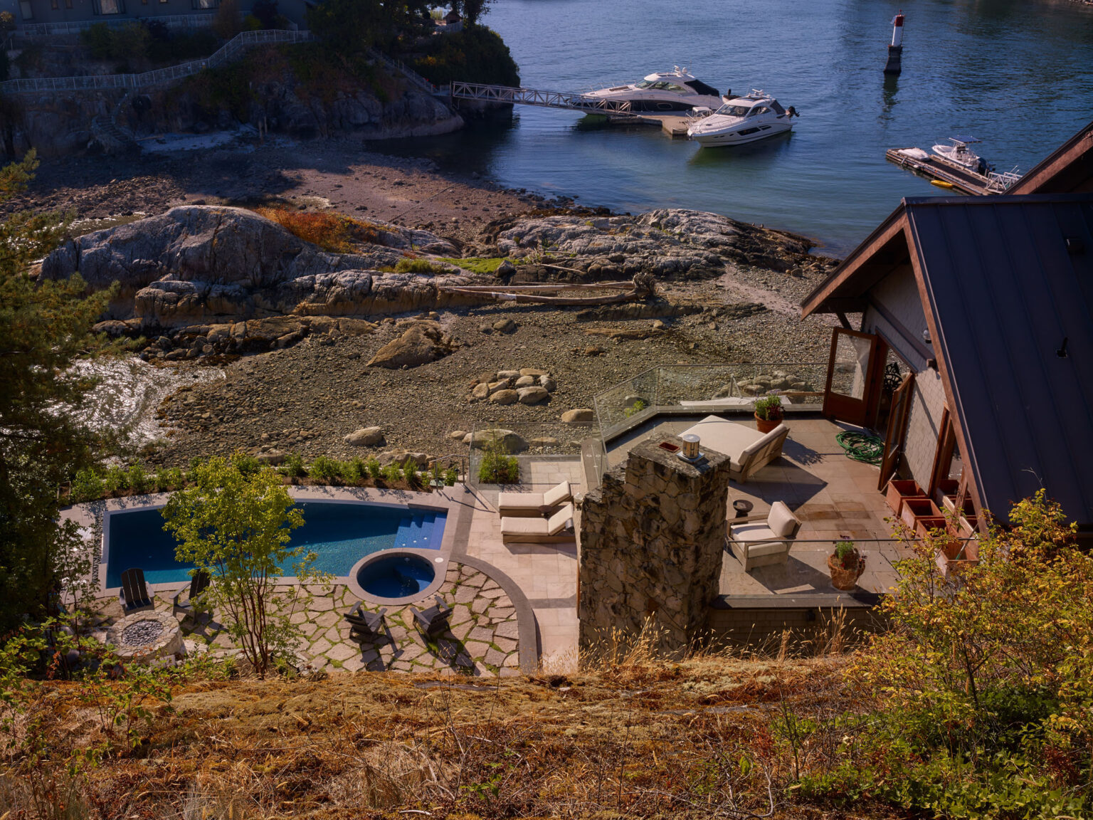 High end landscape construction by Fossil Landscape Construction in Vancouver BC featuring refined outdoor spaces, detailed craftsmanship and timeless design.