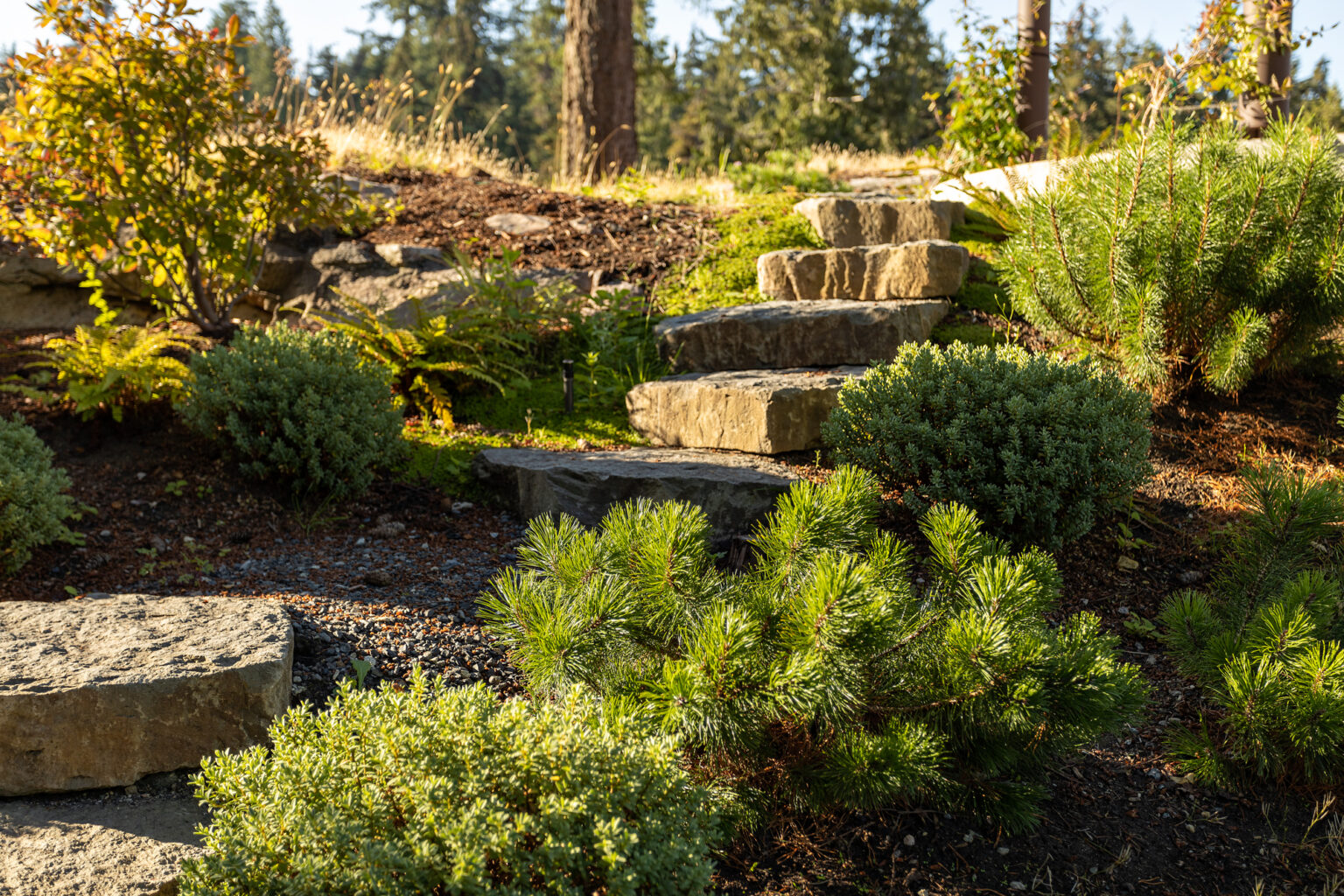 High end landscape construction by Fossil Landscape Construction in Vancouver BC featuring refined outdoor spaces, detailed craftsmanship and timeless design.