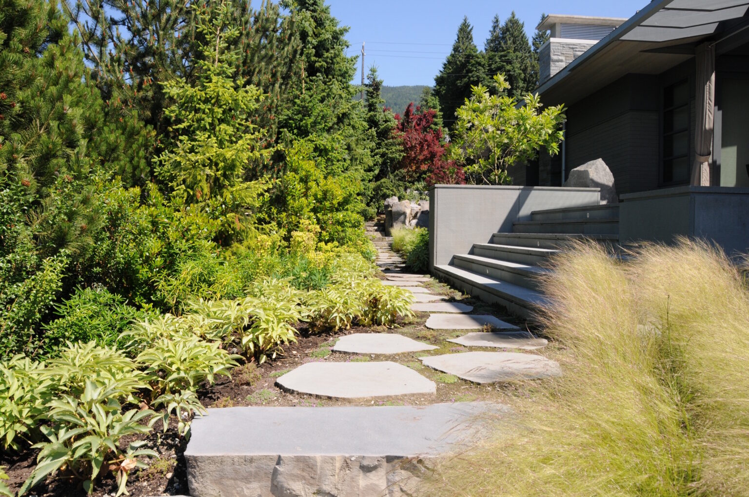 High end landscape construction by Fossil Landscape Construction in Vancouver BC featuring refined outdoor spaces, detailed craftsmanship and timeless design.