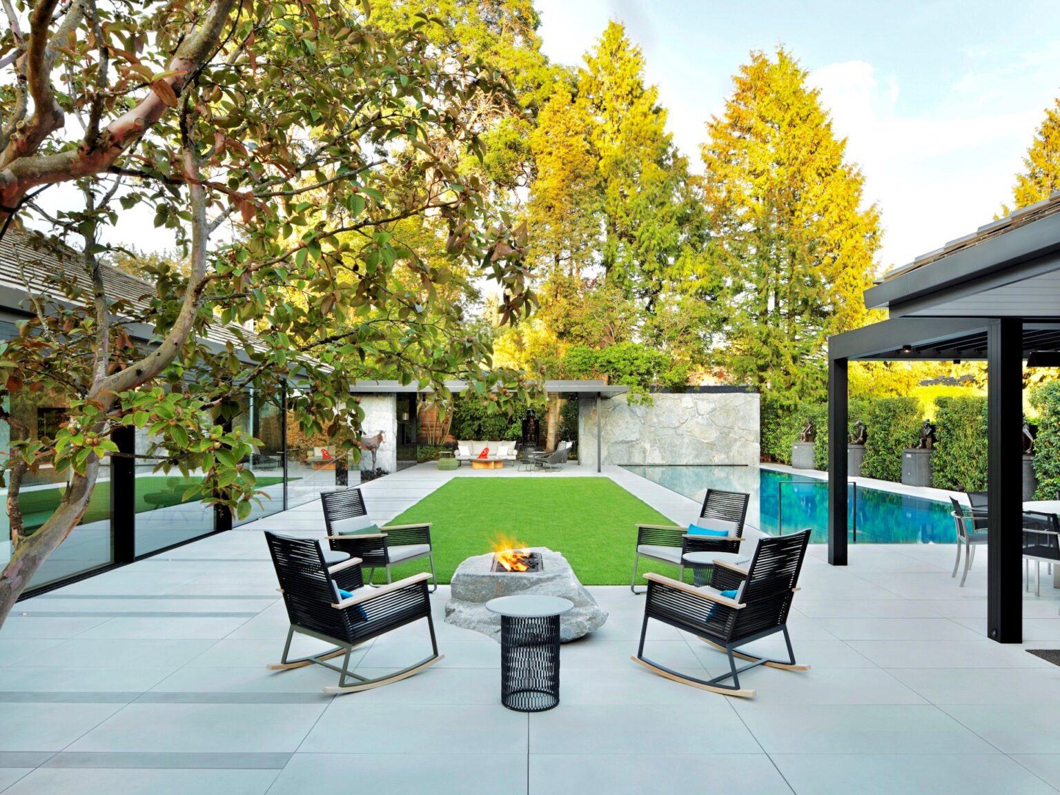 High end landscape construction by Fossil Landscape Construction in Vancouver BC featuring refined outdoor spaces, detailed craftsmanship and timeless design.