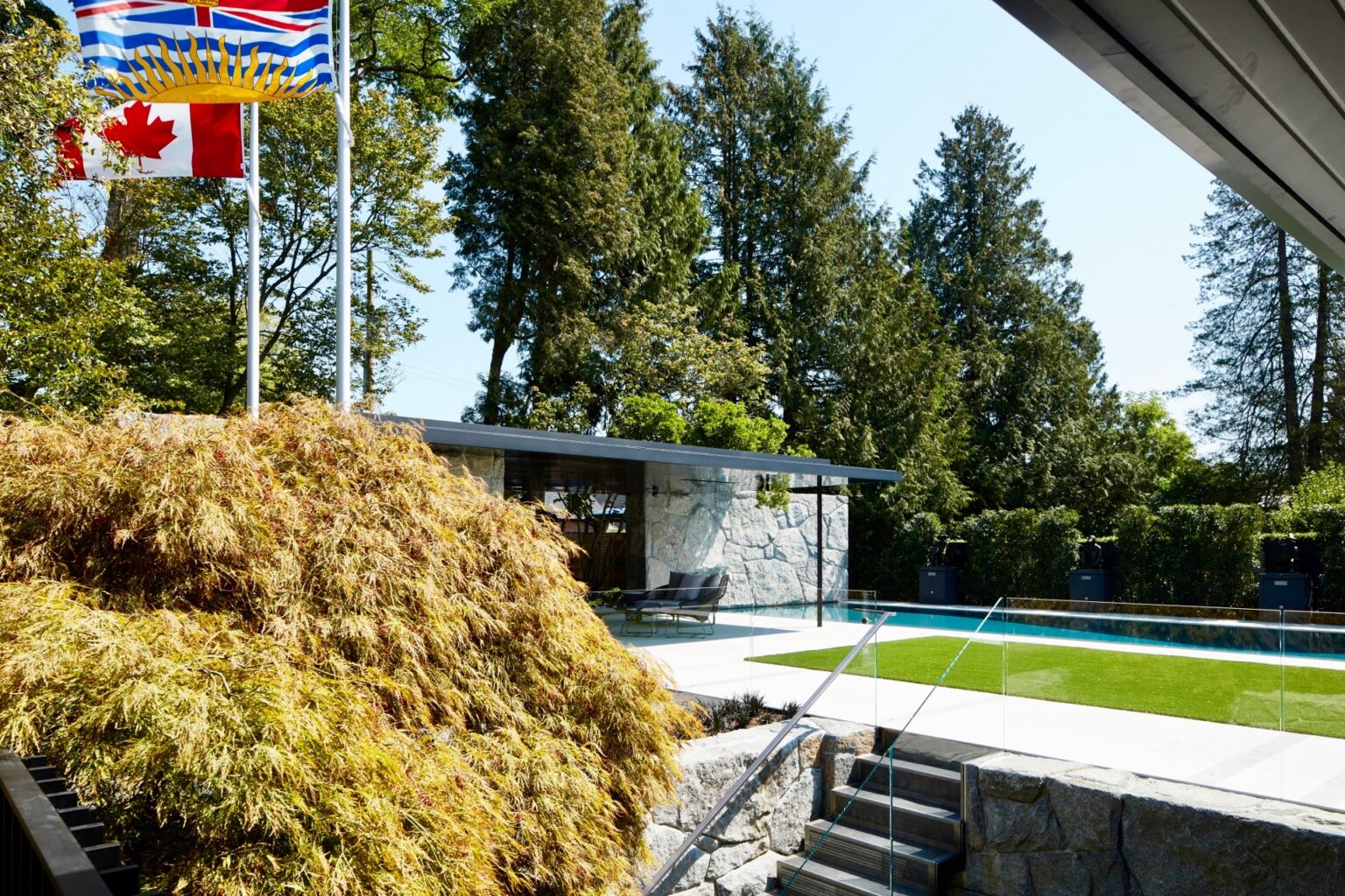 High end landscape construction by Fossil Landscape Construction in Vancouver BC featuring refined outdoor spaces, detailed craftsmanship and timeless design.